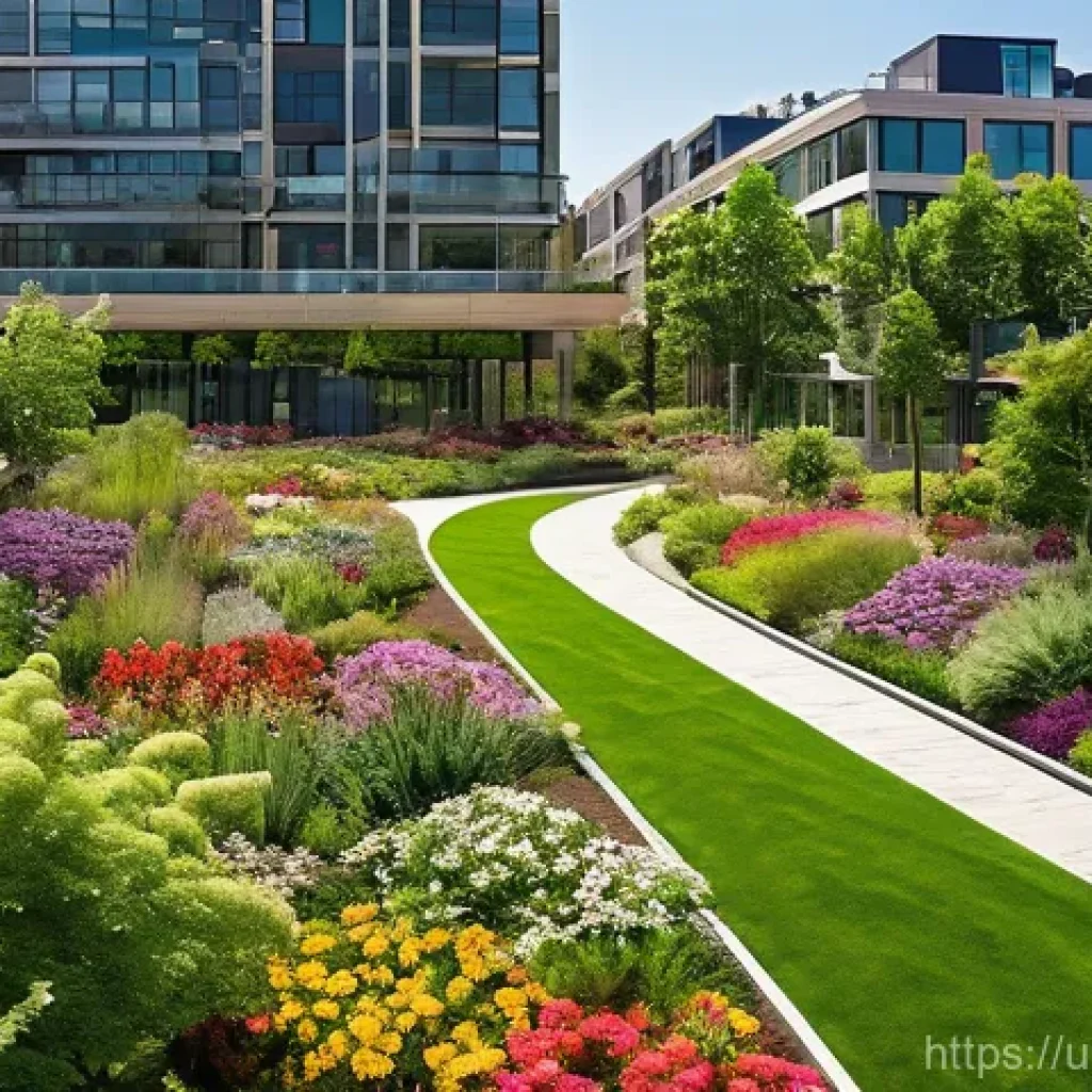 도시 환경 정책과 수분매개자 지원의 연계성 - **Vibrant Urban Pollinator Paradise**
A breathtaking, high-angle view of a bustling, modern city...