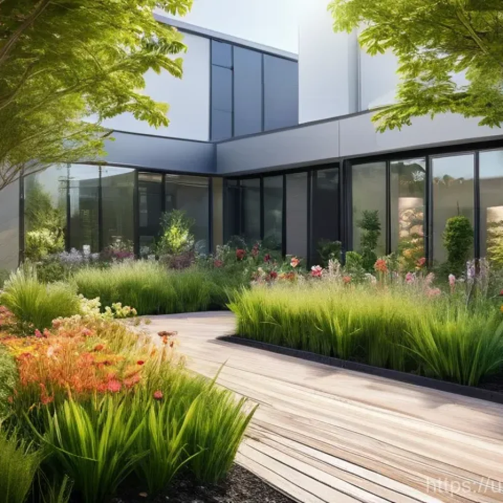 도시 내 수분매개자 지원을 위한 기술 혁신 - **Prompt:** A visually stunning urban smart garden, meticulously designed within a modern city setti...