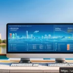 Home 20 도시 내 수분매개자 지원을 위한 인프라 구축 - A detailed urban smart water monitoring system setup in a modern Pakistani city, featuring advanced ...